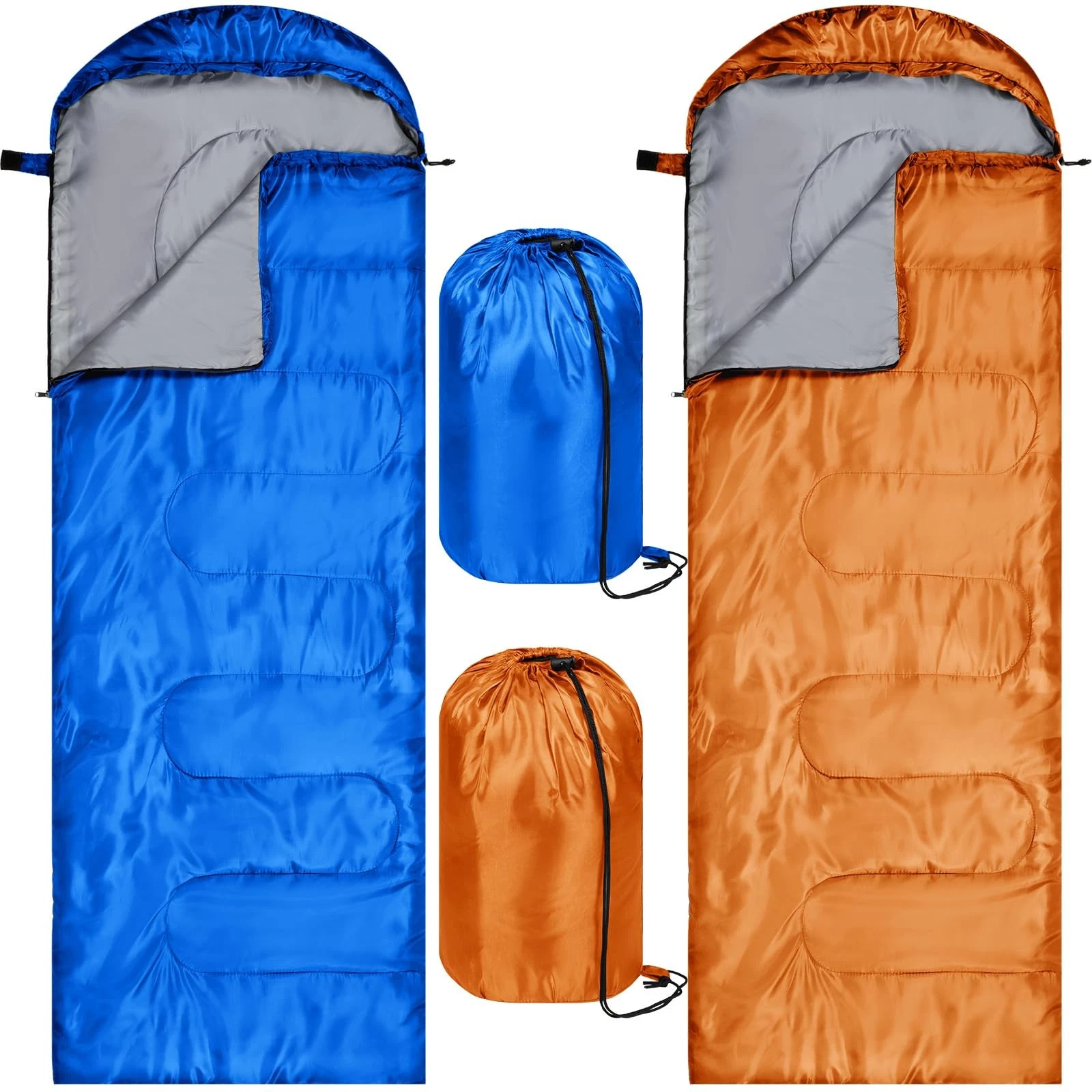 2 Pcs Camping Sleeping Bag for Adults Lightweight Packable Waterproof Camping...