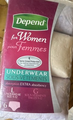 Depends For Women Large - 6 Count - NIP