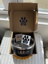 Yeti Boomer 4 cup 32 oz Bark Dog Bowl Black Super Chewer NEW opened box