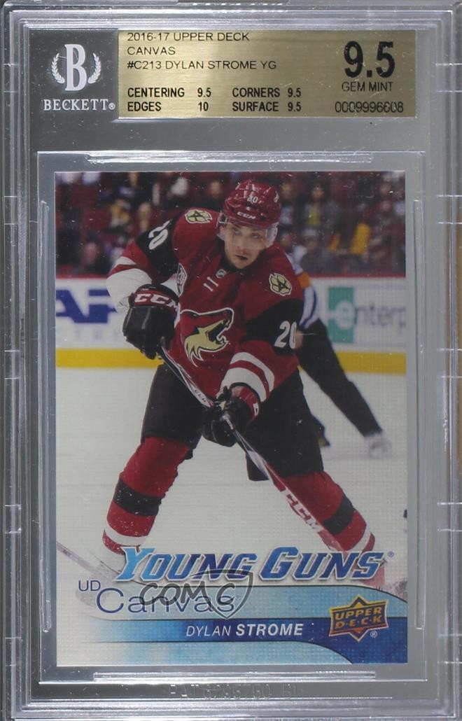 2016-17 Upper Deck UD Canvas Young Guns Dylan Strome #C213 BGS 9.5 GEM MINT b5y