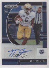2020 Panini Prizm Draft Picks Rookies Blue Tony Jones Jr #113 Auto 0g4