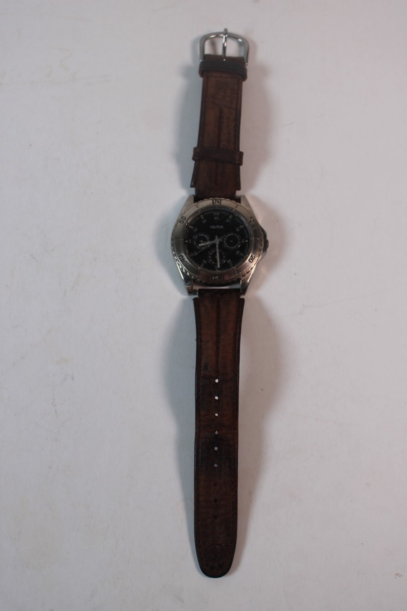 Nautica Men's NXXXXXX Stainless Steel Round Multi-Function Watch