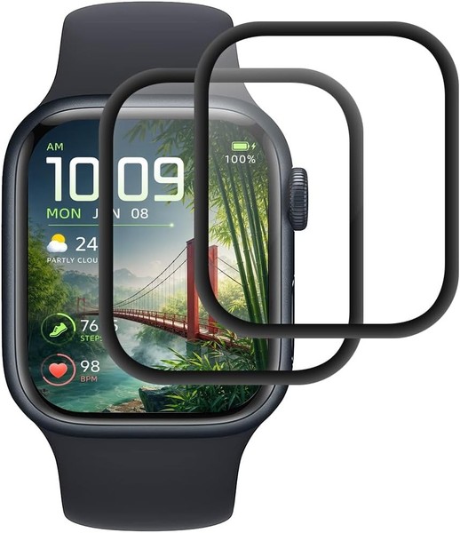 Panzer Schutzglas FüR Apple Watch 40Mm 2 StüCk Anti-Kratzen 9H HäRte Folie-image