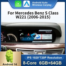 10,25" Android 14 Autoradio Für Mercedes S-Klasse W221 NTG3.0 CarPlay 64GB DAB+ 10,25" Android 14 Autoradio Für Mercedes S-Klasse W221 NTG3.0 CarPlay 64GB DAB+