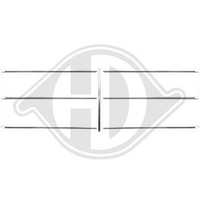 Zier /Schutzleistensatz KüHlergitter Diederichs 1611044 FüR Mercedes Benz