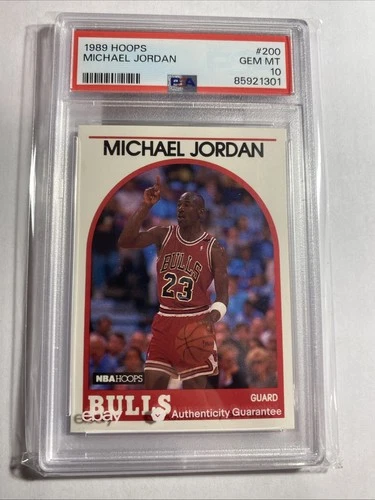 1989 HOOPS #200 MICHAEL JORDAN BULLS HOF PSA 10 Beautiful Card!