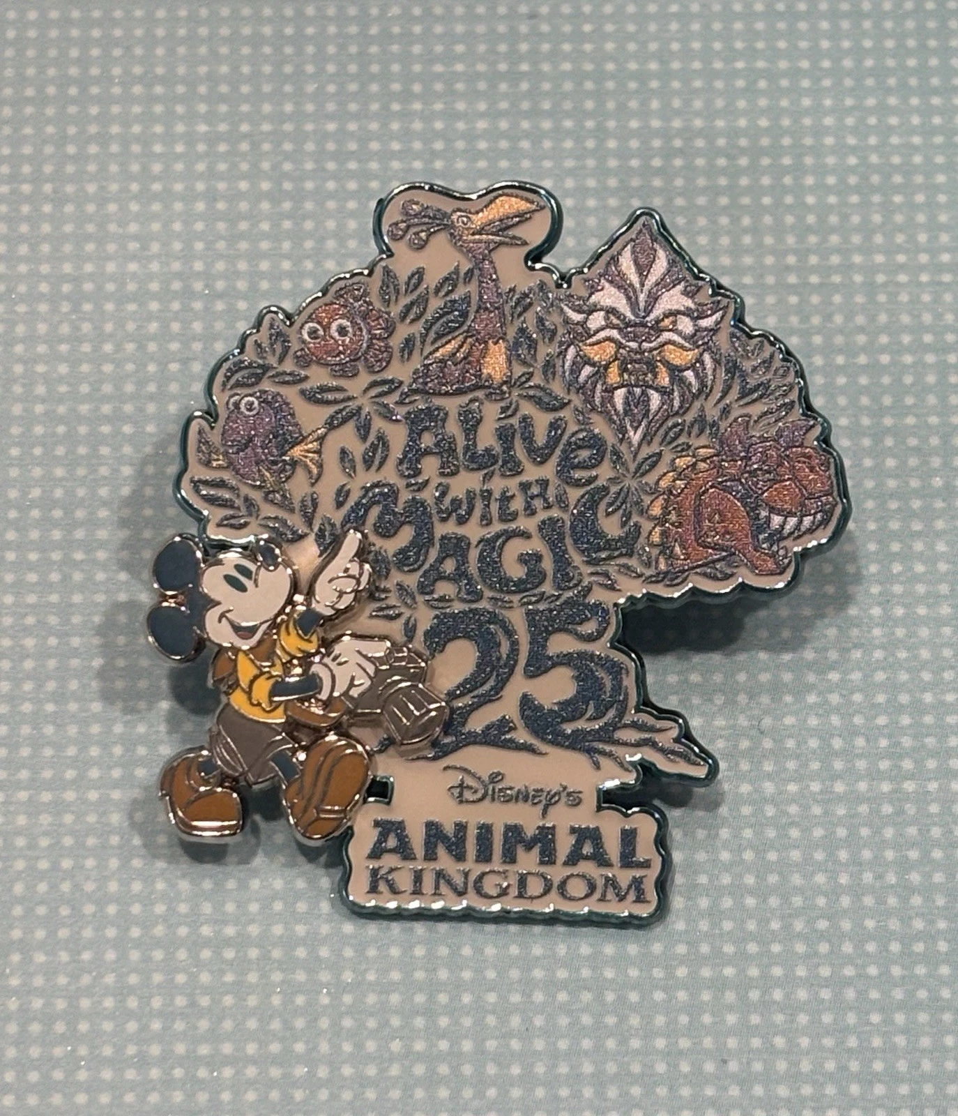 Disney Parks 25th Animal Kingdom Alive with Magic Pin