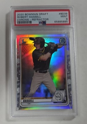 2020 Bowman Draft - Chrome Robert Hassell #BD-39 Refractor (RC)