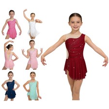 Girls Dress Dance Skirted Stage Performance Ballroom Costume Dancewear Jazz
