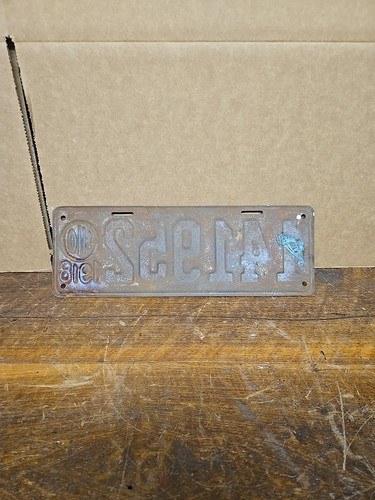 1918 Ohio License Plate Repainted - Picture 7 of 7