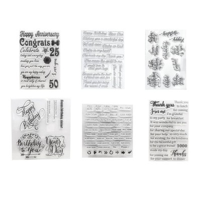 Spring Flower Transparent Dwarfs Stamps for Birthday Valentines Day Cards Making