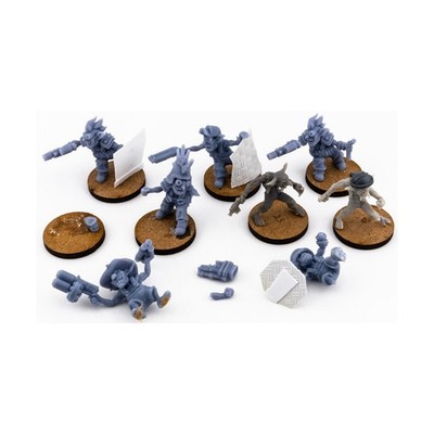 Lot Sci-Fi Loose 28mm Mini 3D Printed Space Orc Assistants #2 NM