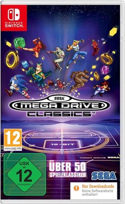 Nintendo Switch 'SEGA Mega Drive Classics' Download Key Code NEU & OVP