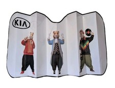 Vintage Kia Soul Hamster Car Shade Privacy Shade Htf 2010ish Reflective Backing