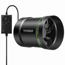 VIVOSUN 6" 345CFM Inline Booster Duct Fan HVAC Ventilation w/ Speed Controller