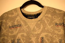 Nautica Jeans Co NJC Men's Sweatshirt Sz Large Anchors Excellent