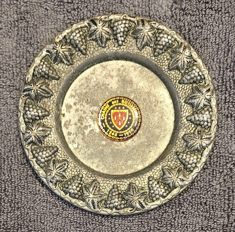 Rare Chaine Des Rotisseurs Renaissance Godinger Silver Art Co. 5 Inch Coaster