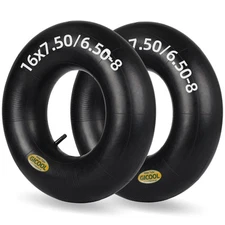 16x6.50-8, 16x7.50-8 Inner Tube, 2 Pack with Tr-13 Valve Stem, Heavy Duty, for M