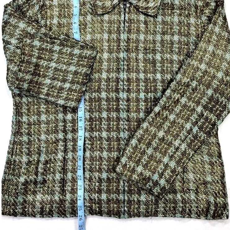 Chicos Houndstooth Pattern Jacket Womens Size 3 Z… - image 6