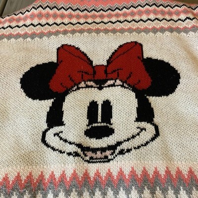 Disney x Forever 21 Collab Minnie Mouse Heavy Knit Jacket Women's