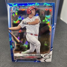 2021 Bowman Chrome Sapphire Prospect Draft Rookie REDS Tyler Callihan