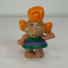 1987 Alien Prod ALF Tiny Figurine Orange Hair Green Purple Dress