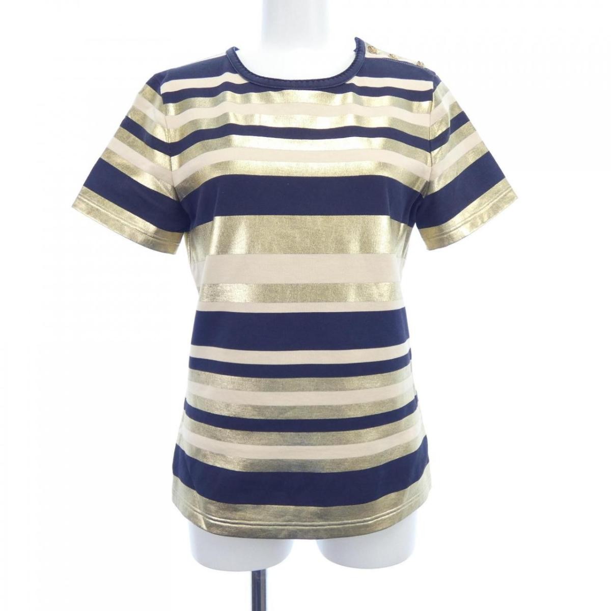 CHANEL T-shirt Top Multicolor Women's Clothing Size 34