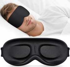 Sleep Mask for Men Women - 100 Blackout Eye Masks for Sleep - 3D Soft Sleeping