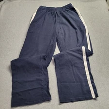 John Galt Brandy Melville Track Sweat Pants Navy With White Stripe One Size