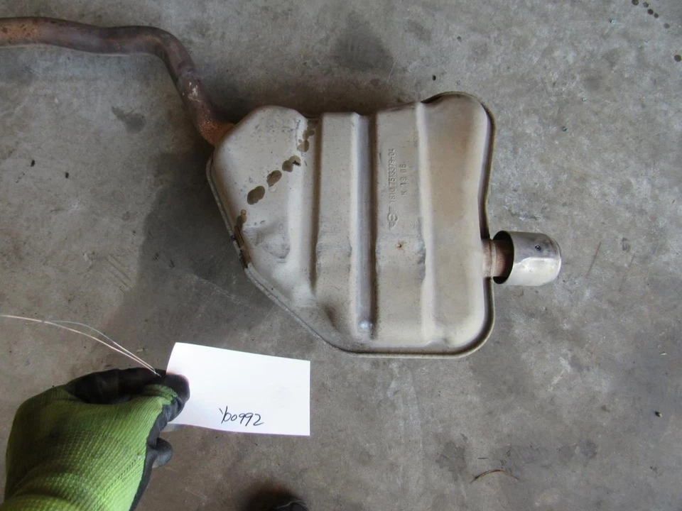 2002 2008 Mini Cooper 1.6L base model exhaust muffler tail pipe single exit OEM - Image 3 of 4
