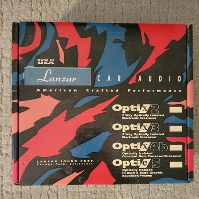 Lanzar Optix2 NEW NOS Original Box Rare Vintage Car Audio 2-way Crossover