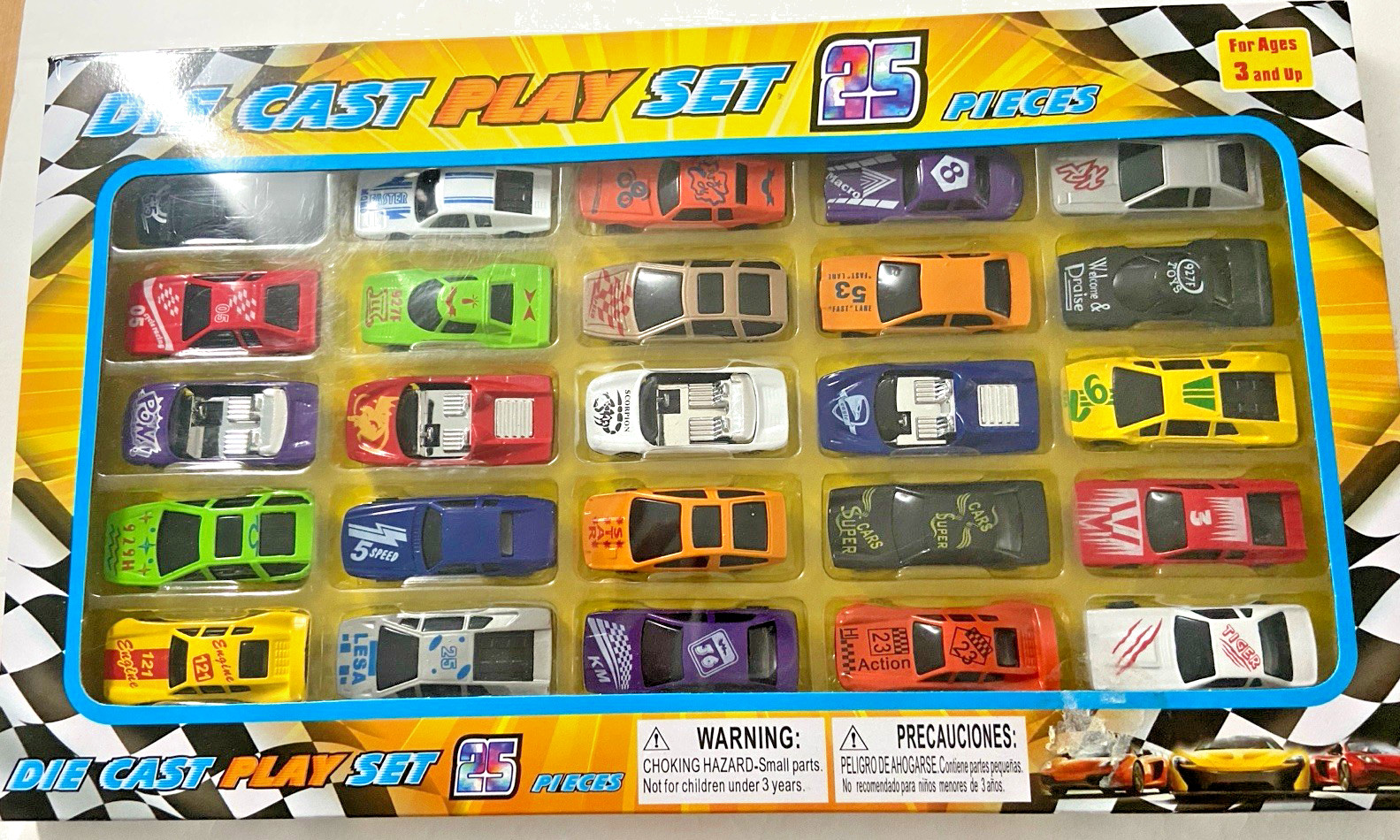 DIE CAST 25 Cars Play Set Sport Classic Wheels Vehicles Boy 3+