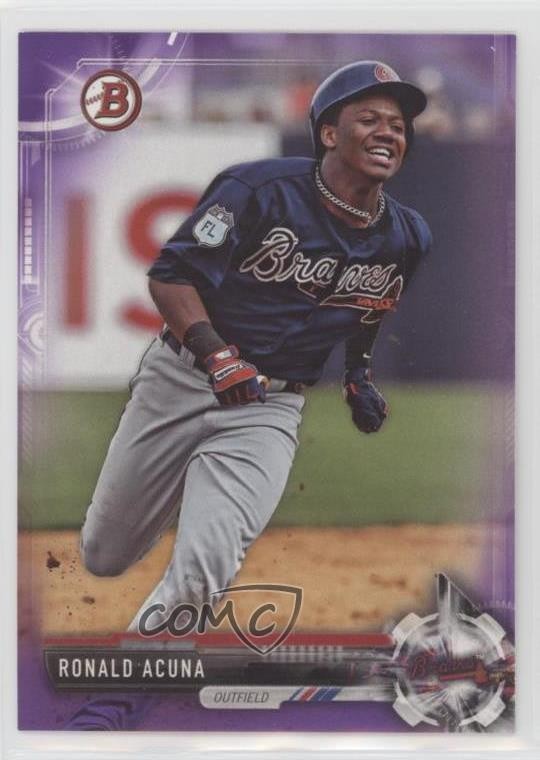 2017 Bowman Draft Purple 147/250 Ronald Acuna Jr Ronald Acuna #BD-39 1k0e