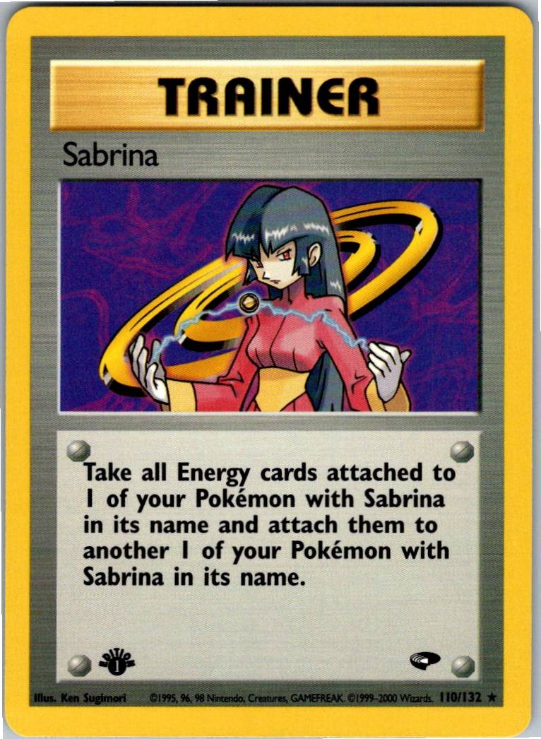 Sabrina (110) Rare Gym Challenge 110/132 NM 1st Edition