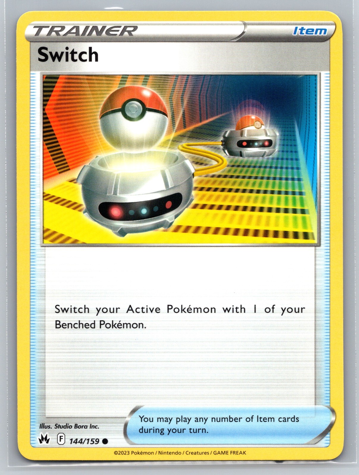 Pokemon Card Switch 144/159 Crown Zenith Trainer Item Common TCG Collectible