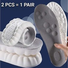 4D Shoe Insoles for Men Women Memory Foam Orthotic Shoe Inserts Sports Insoles