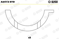 Glyco A217/2 Std Distanzscheibe, Kurbelwelle FüR CitroËN,Ds,Fiat,Ford,Ford Asia