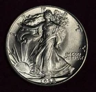 Lustrous Mint State 1938-P Walking Liberty Silver Half Dollar, Orig Uncirculated
