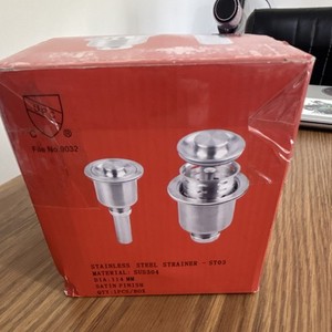 Stainless Steel Strainer ST03 114mm Satin Finish Single Piece
