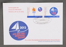 MayfairStamps Germany 2003 Pair Rostock Olympic City Bid Cover aaw_77891