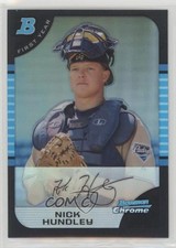 2005 Bowman Draft Chrome Refractor Nick Hundley #BDP90 0y59