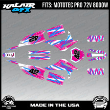 Graphics Kit for MotoTec Pro 72v 8000W (All Years) Whiplash Series - MAGENTA