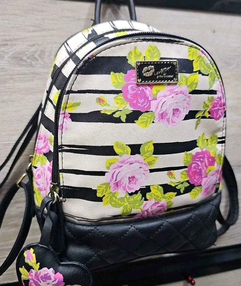 LUV BETSEY Betsey Johnson Floral Mini Backpack Purse - Image 2 of 4