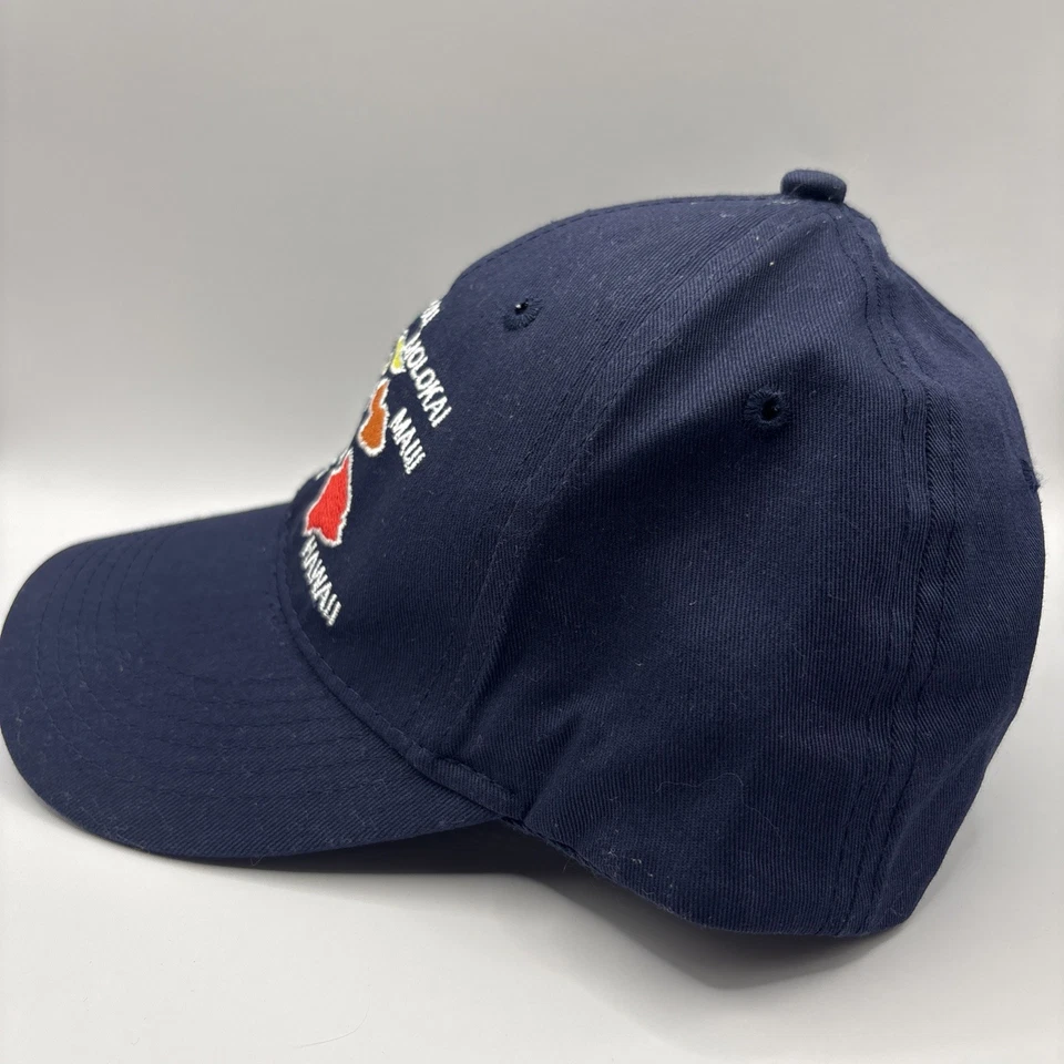 Vintage 90’s The Hawaiian Island Navy Blue Adjustable Hat Surfware - Image 3 of 4