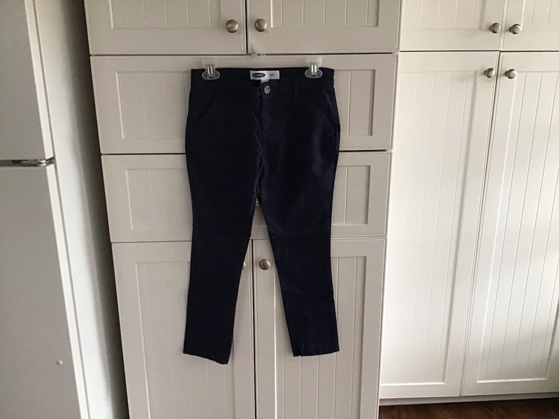 Old Navy Girl’s Blue Skinny Slacks with Adjustable Waist Size 14