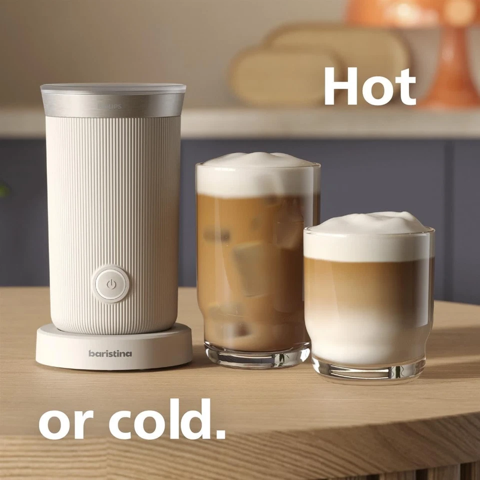 Espumador de leche Philips Baristina - Espuma de leche perfectamente. Frío y calor. Lácteos y... Foto 3 de 4
