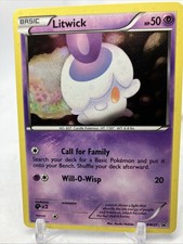 Carta Pokemon Litwick BW27 Bianco e Nero Promo holo -P445