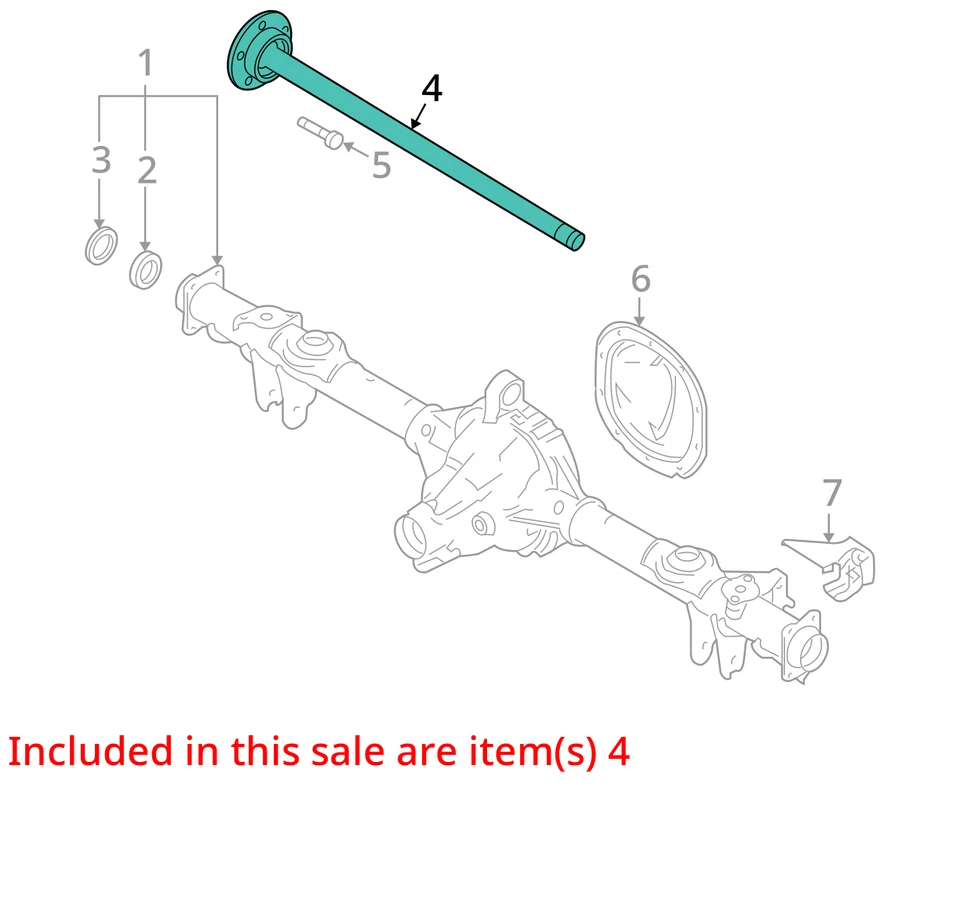 Передний приводной вал оси для Ford Mustang 2005-2009 годов выпуска Cv C/v BCXMF - Изображение 2 из 3