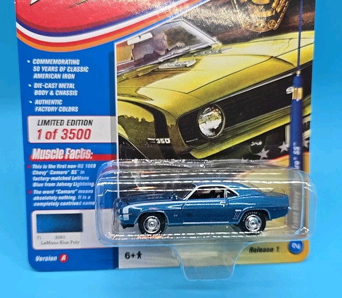 Johnny Lightning 1969 Chevrolet Camaro SS 1:64 ** 50 YEARS / MUSCLE CARS USA - Imagen 11 de 20