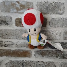 Super Mario Bros Toad Plush Doll Mushroom Kingdom 2021 Official Nintendo 7"